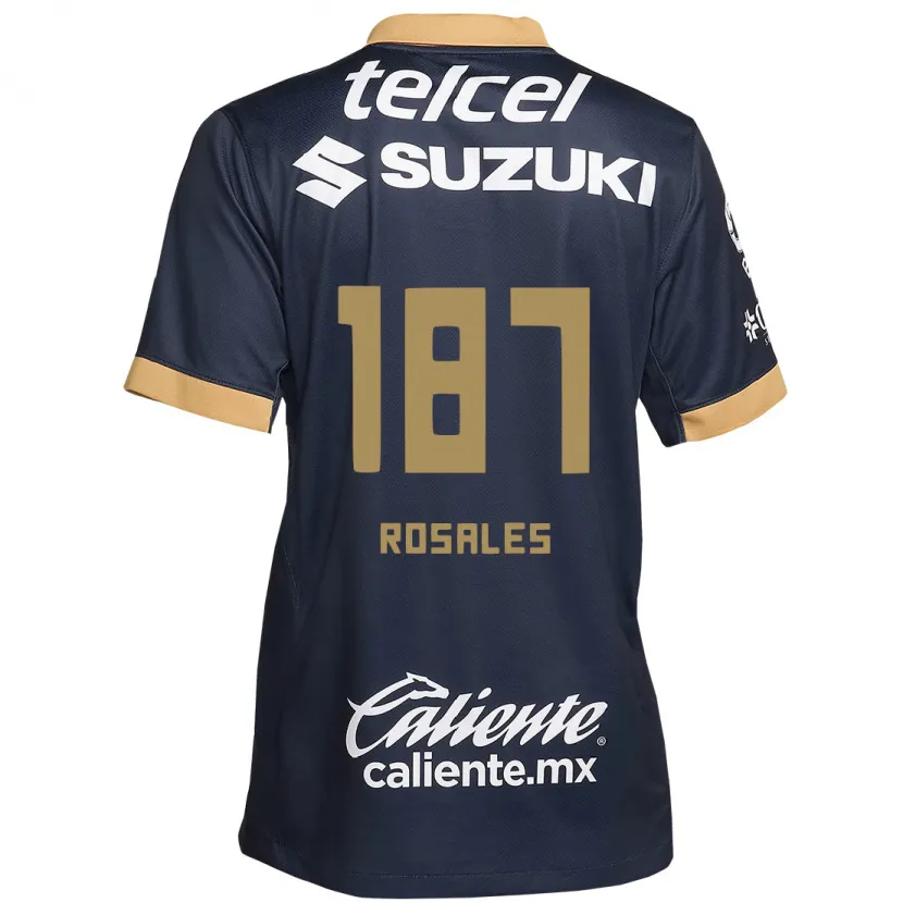 Danxen Kinder Alonso Rosales #187 Obsidian Gold Weiß Auswärtstrikot Trikot 2024/25 T-Shirt Schweiz