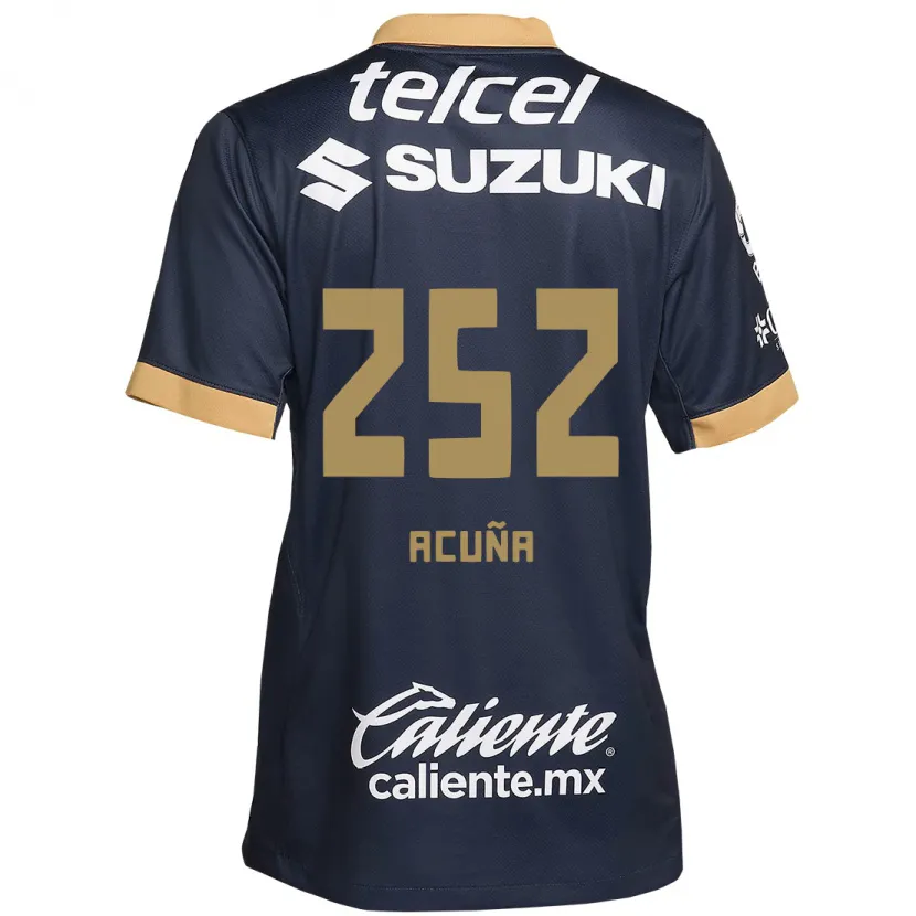 Danxen Kinder José Acuña #252 Obsidian Gold Weiß Auswärtstrikot Trikot 2024/25 T-Shirt Schweiz