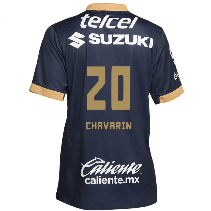 Danxen Kinder Aerial Chavarin #20 Obsidian Gold Weiß Auswärtstrikot Trikot 2024/25 T-Shirt Schweiz