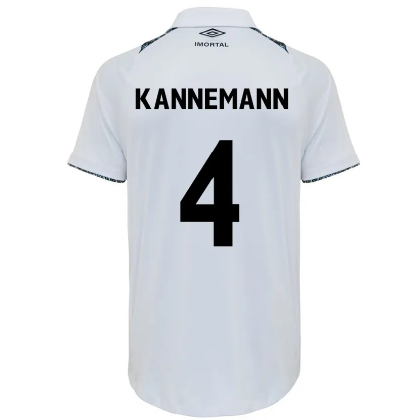 Danxen Kinder Walter Kannemann #4 Weiß Blau Auswärtstrikot Trikot 2024/25 T-Shirt Schweiz