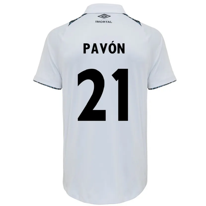 Danxen Kinder Cristian Pavón #21 Weiß Blau Auswärtstrikot Trikot 2024/25 T-Shirt Schweiz