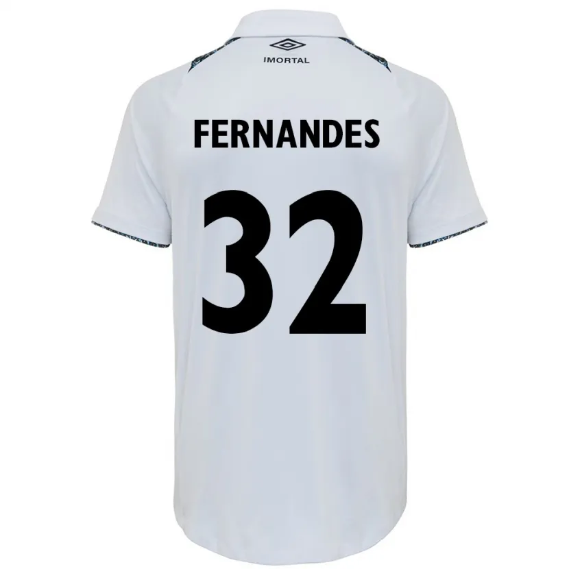 Danxen Kinder Nathan Fernandes #32 Weiß Blau Auswärtstrikot Trikot 2024/25 T-Shirt Schweiz