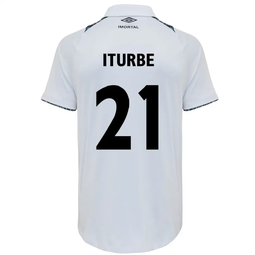 Danxen Kinder Juan Iturbe #21 Weiß Blau Auswärtstrikot Trikot 2024/25 T-Shirt Schweiz