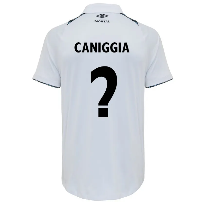 Danxen Kinder Lucas Caniggia #0 Weiß Blau Auswärtstrikot Trikot 2024/25 T-Shirt Schweiz