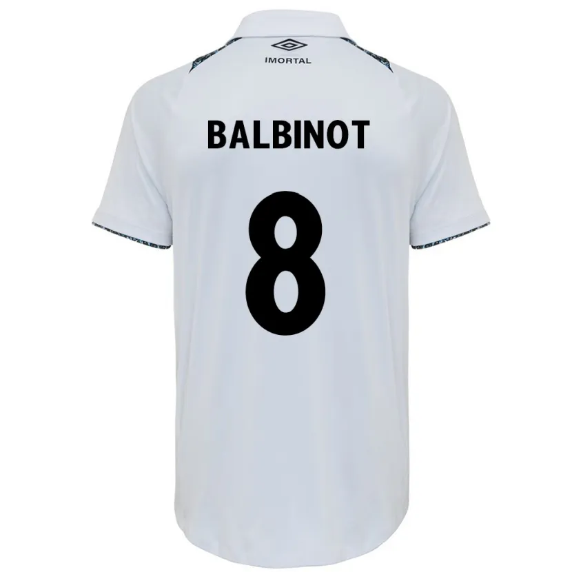 Danxen Kinder Manu Balbinot #8 Weiß Blau Auswärtstrikot Trikot 2024/25 T-Shirt Schweiz