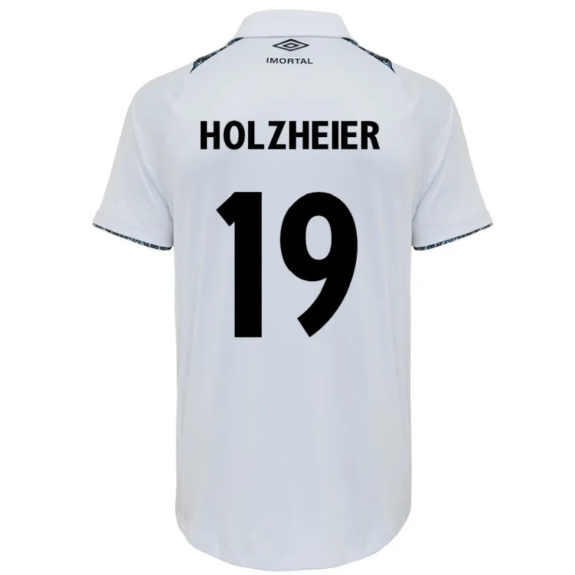 Danxen Kinder Agostina Holzheier #19 Weiß Blau Auswärtstrikot Trikot 2024/25 T-Shirt Schweiz