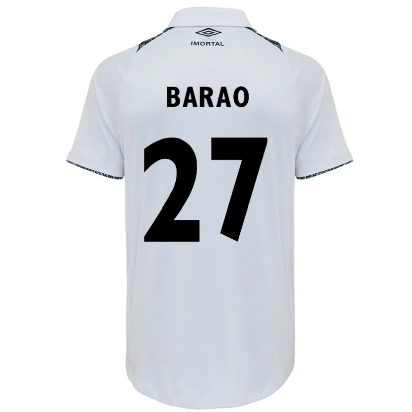 Danxen Kinder Dani Barão #27 Weiß Blau Auswärtstrikot Trikot 2024/25 T-Shirt Schweiz