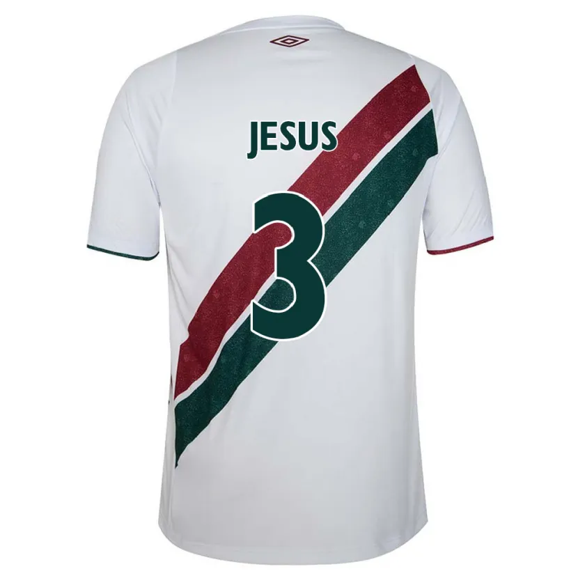 Danxen Kinder Alexandre Jesus #3 Weiß Grün Kastanienbraun Auswärtstrikot Trikot 2024/25 T-Shirt Schweiz