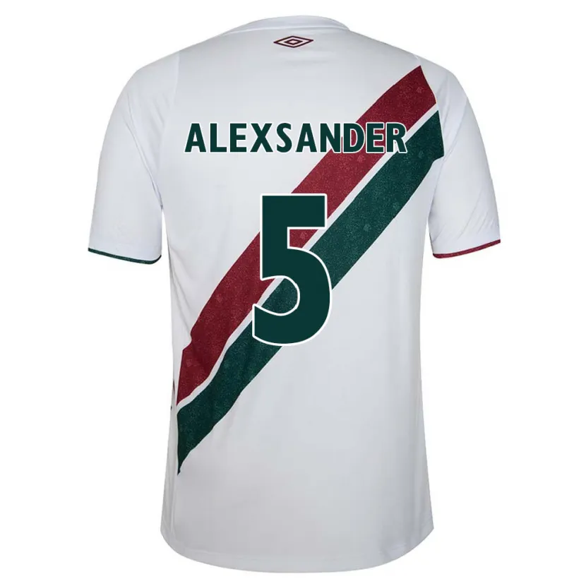 Danxen Kinder Alexsander #5 Weiß Grün Kastanienbraun Auswärtstrikot Trikot 2024/25 T-Shirt Schweiz