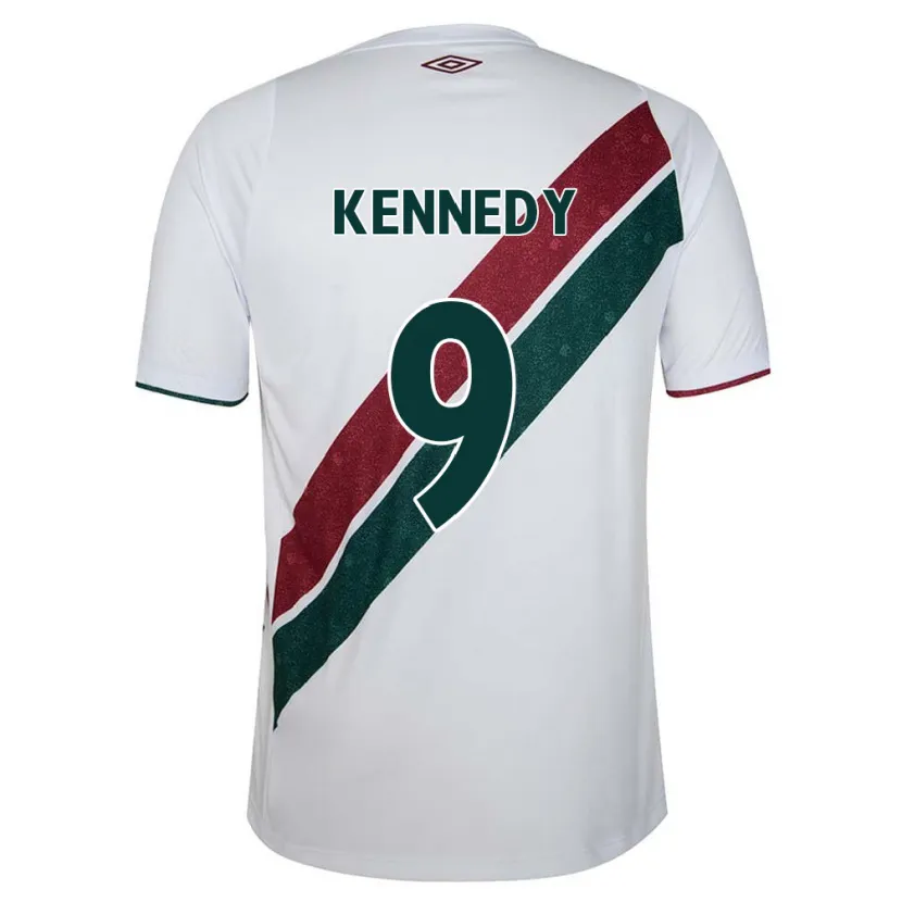 Danxen Kinder John Kennedy #9 Weiß Grün Kastanienbraun Auswärtstrikot Trikot 2024/25 T-Shirt Schweiz