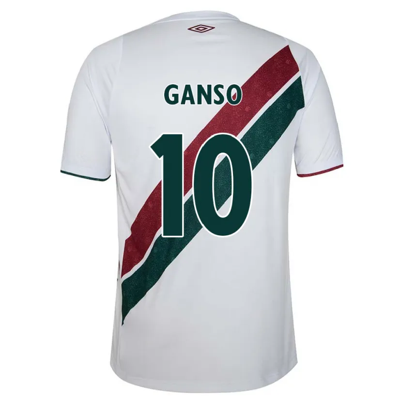 Danxen Kinder Ganso #10 Weiß Grün Kastanienbraun Auswärtstrikot Trikot 2024/25 T-Shirt Schweiz