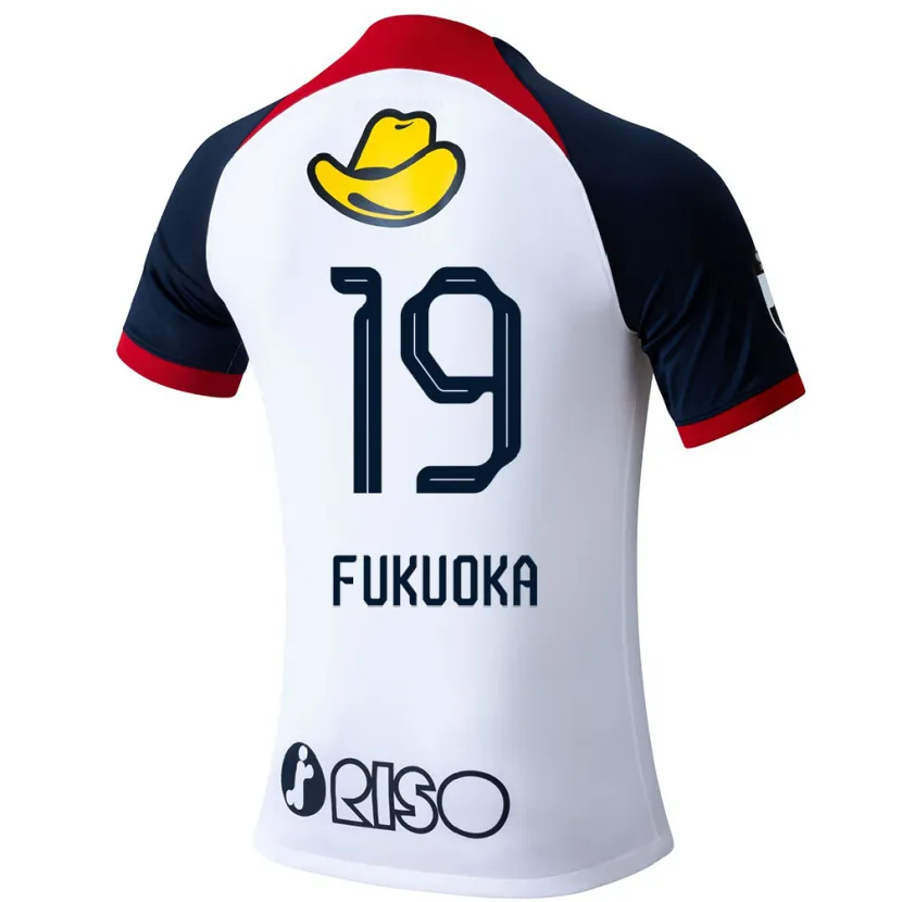 Danxen Kinder Yuwa Fukuoka #19 Weiß Blau Rot Auswärtstrikot Trikot 2024/25 T-Shirt Schweiz