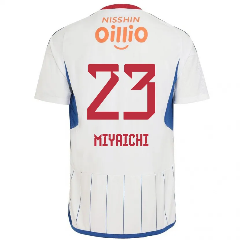 Danxen Kinder Ryo Miyaichi #23 Weiß Blau Rot Auswärtstrikot Trikot 2024/25 T-Shirt Schweiz