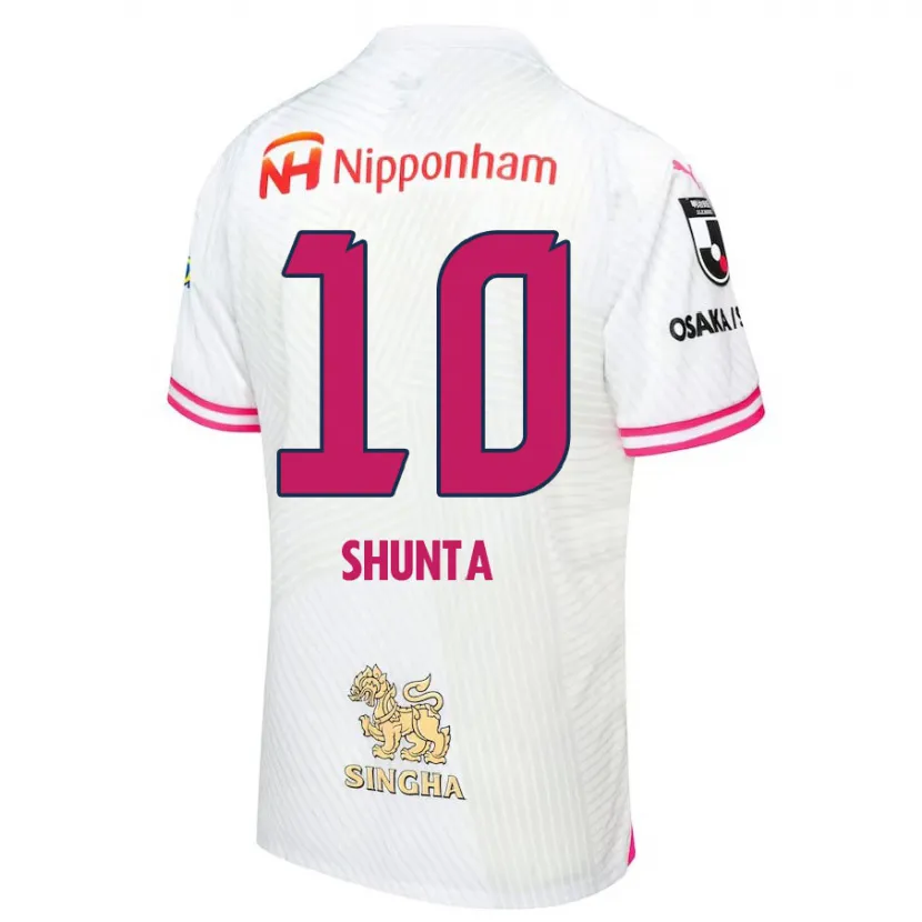 Danxen Kinder Shunta Tanaka #10 Weiß Rosa Auswärtstrikot Trikot 2024/25 T-Shirt Schweiz