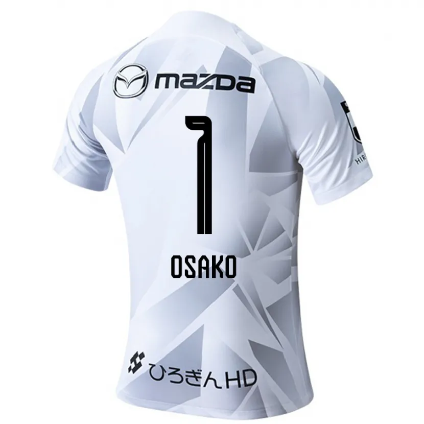 Danxen Kinder Keisuke Osako #1 Weiß Grau Schwarz Auswärtstrikot Trikot 2024/25 T-Shirt Schweiz