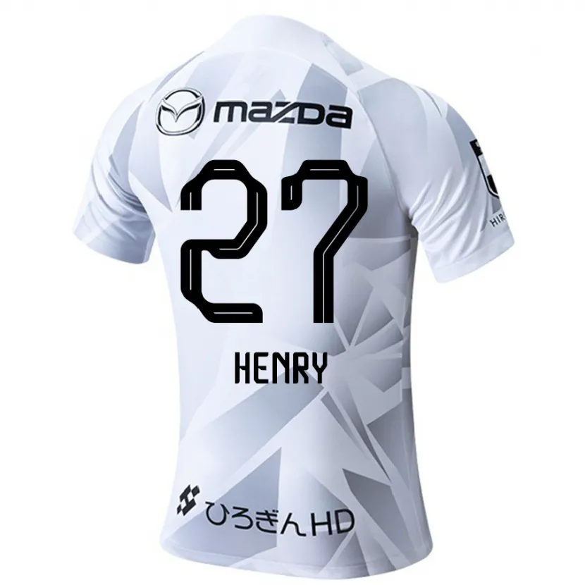 Danxen Kinder Osamu Henry Iyoha #27 Weiß Grau Schwarz Auswärtstrikot Trikot 2024/25 T-Shirt Schweiz