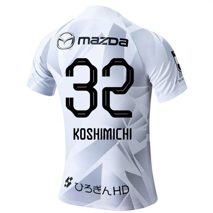 Danxen Kinder Sota Koshimichi #32 Weiß Grau Schwarz Auswärtstrikot Trikot 2024/25 T-Shirt Schweiz