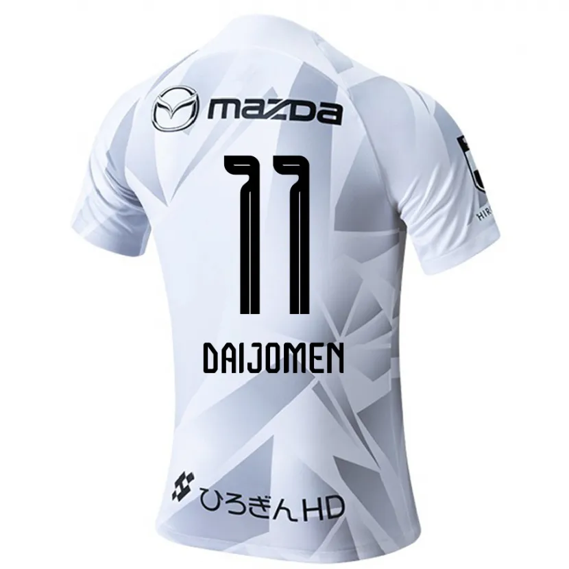 Danxen Kinder Arashi Daijomen #11 Weiß Grau Schwarz Auswärtstrikot Trikot 2024/25 T-Shirt Schweiz