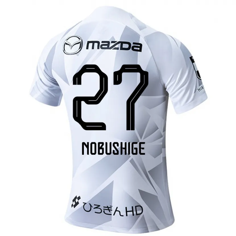 Danxen Kinder Ryojiro Nobushige #27 Weiß Grau Schwarz Auswärtstrikot Trikot 2024/25 T-Shirt Schweiz