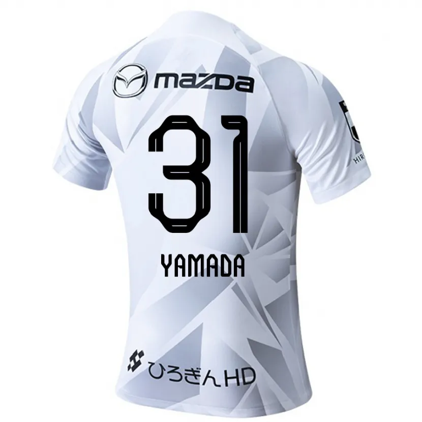 Danxen Kinder Manato Yamada #31 Weiß Grau Schwarz Auswärtstrikot Trikot 2024/25 T-Shirt Schweiz