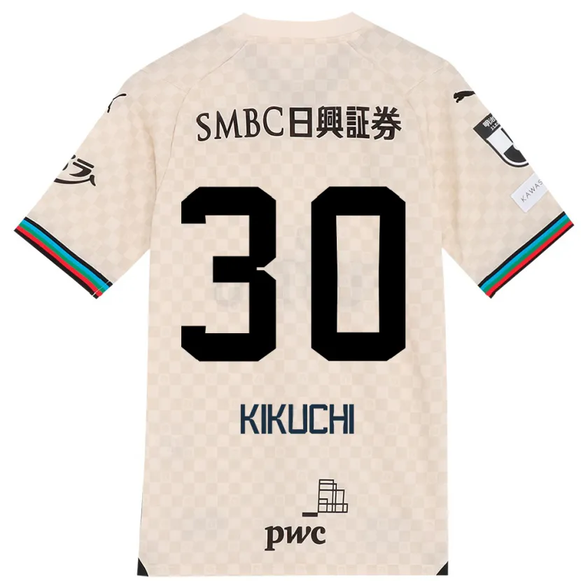 Danxen Kinder Kyo Kikuchi #30 Weiß Grau Auswärtstrikot Trikot 2024/25 T-Shirt Schweiz