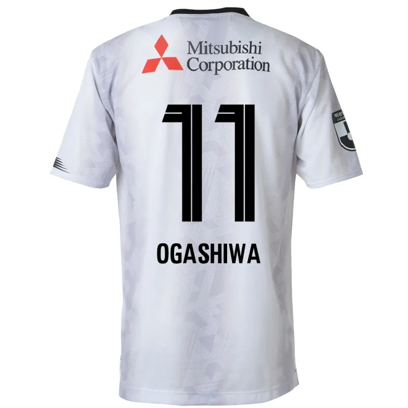 Danxen Kinder Tsuyoshi Ogashiwa #11 Weiß Schwarz Auswärtstrikot Trikot 2024/25 T-Shirt Schweiz