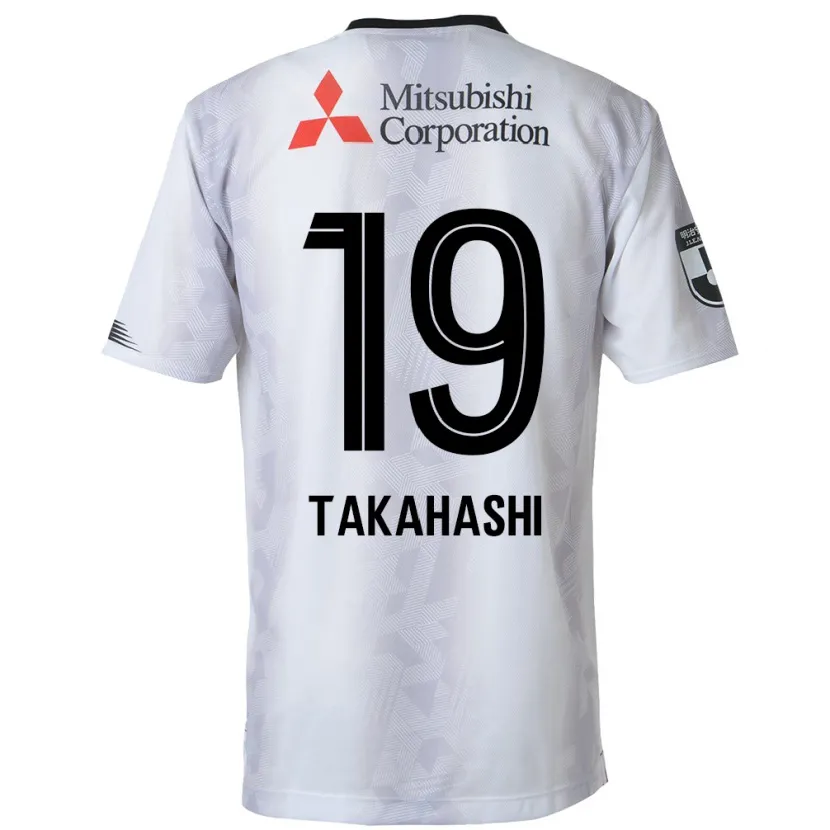 Danxen Kinder Yuya Takahashi #19 Weiß Schwarz Auswärtstrikot Trikot 2024/25 T-Shirt Schweiz