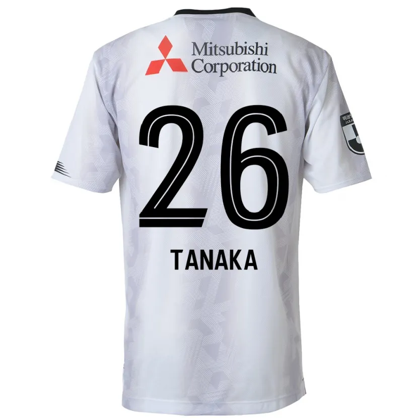 Danxen Kinder Haruto Tanaka #26 Weiß Schwarz Auswärtstrikot Trikot 2024/25 T-Shirt Schweiz