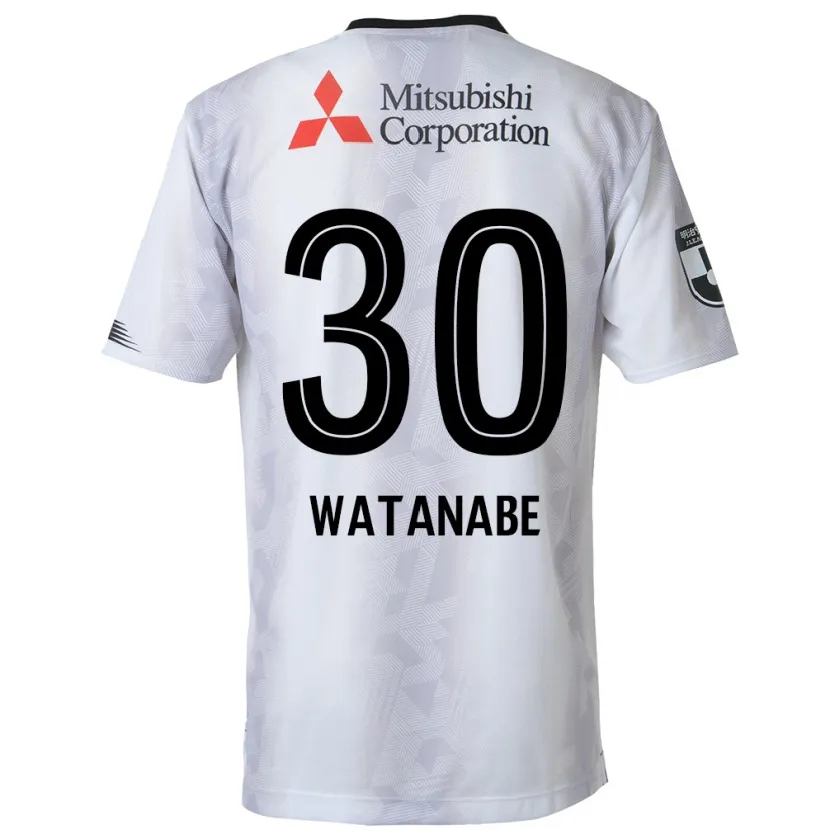 Danxen Kinder Matthew Watanabe #30 Weiß Schwarz Auswärtstrikot Trikot 2024/25 T-Shirt Schweiz