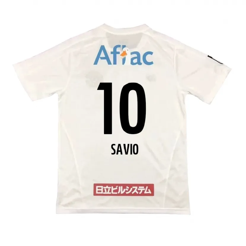 Danxen Kinder Matheus Savio #10 Weiß Schwarz Auswärtstrikot Trikot 2024/25 T-Shirt Schweiz