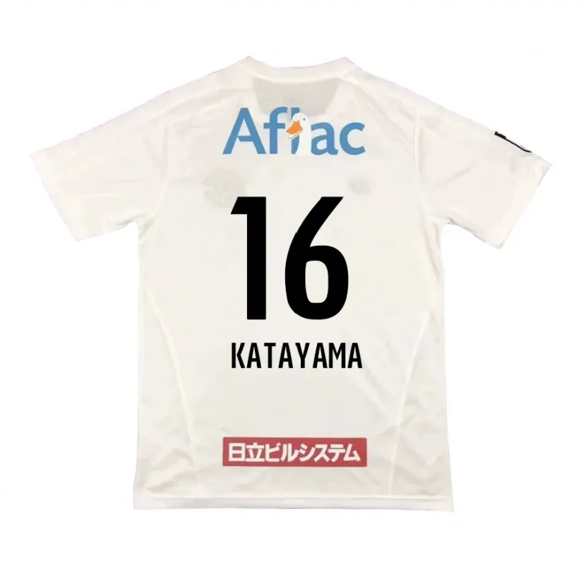 Danxen Kinder Eiichi Katayama #16 Weiß Schwarz Auswärtstrikot Trikot 2024/25 T-Shirt Schweiz