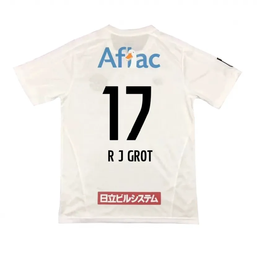 Danxen Kinder Jay-Roy Grot #17 Weiß Schwarz Auswärtstrikot Trikot 2024/25 T-Shirt Schweiz