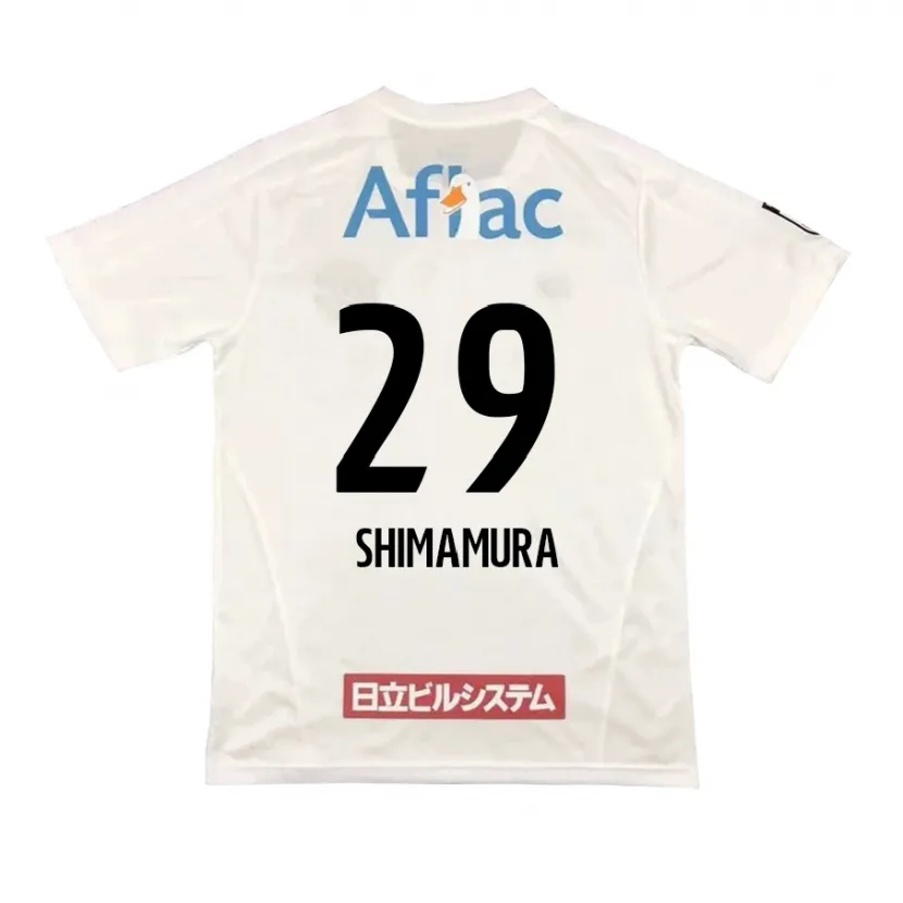 Danxen Kinder Takuya Shimamura #29 Weiß Schwarz Auswärtstrikot Trikot 2024/25 T-Shirt Schweiz