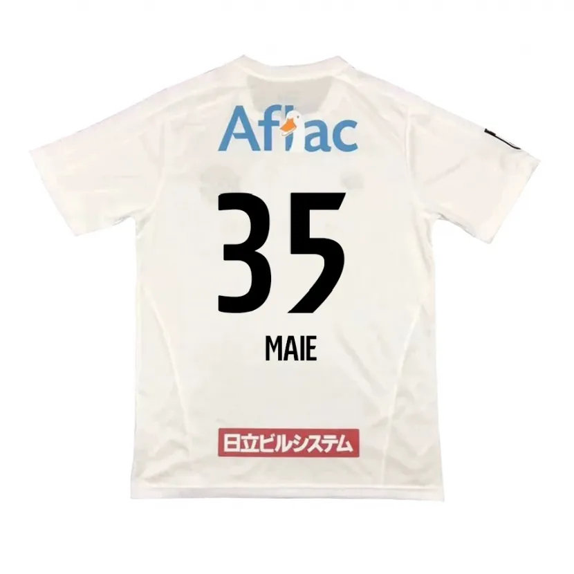 Danxen Kinder Hidetaka Maie #35 Weiß Schwarz Auswärtstrikot Trikot 2024/25 T-Shirt Schweiz