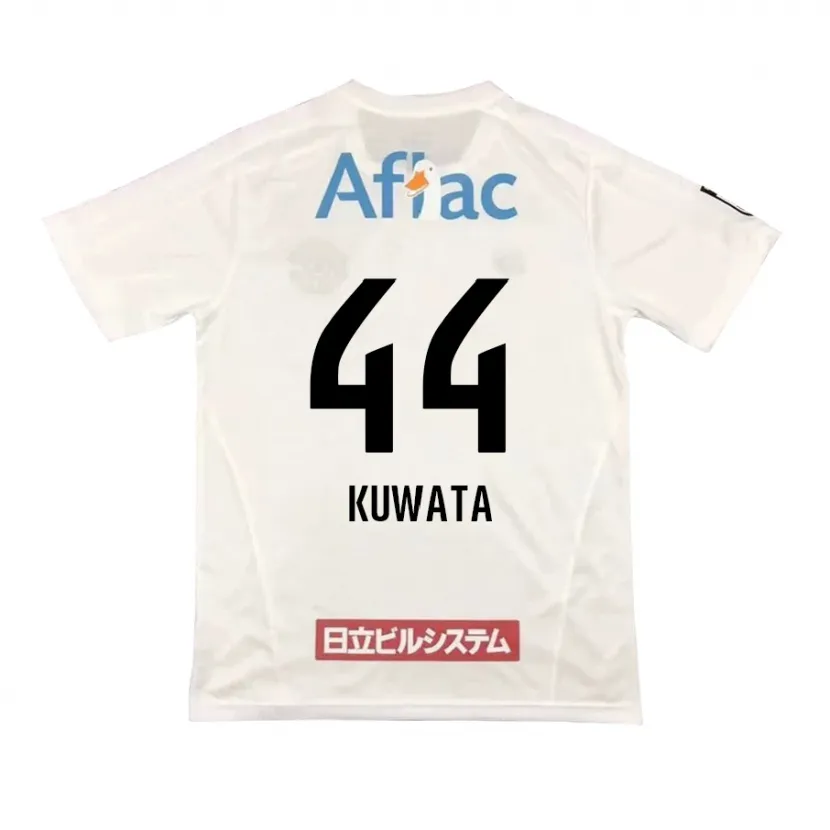 Danxen Kinder Taisei Kuwata #44 Weiß Schwarz Auswärtstrikot Trikot 2024/25 T-Shirt Schweiz