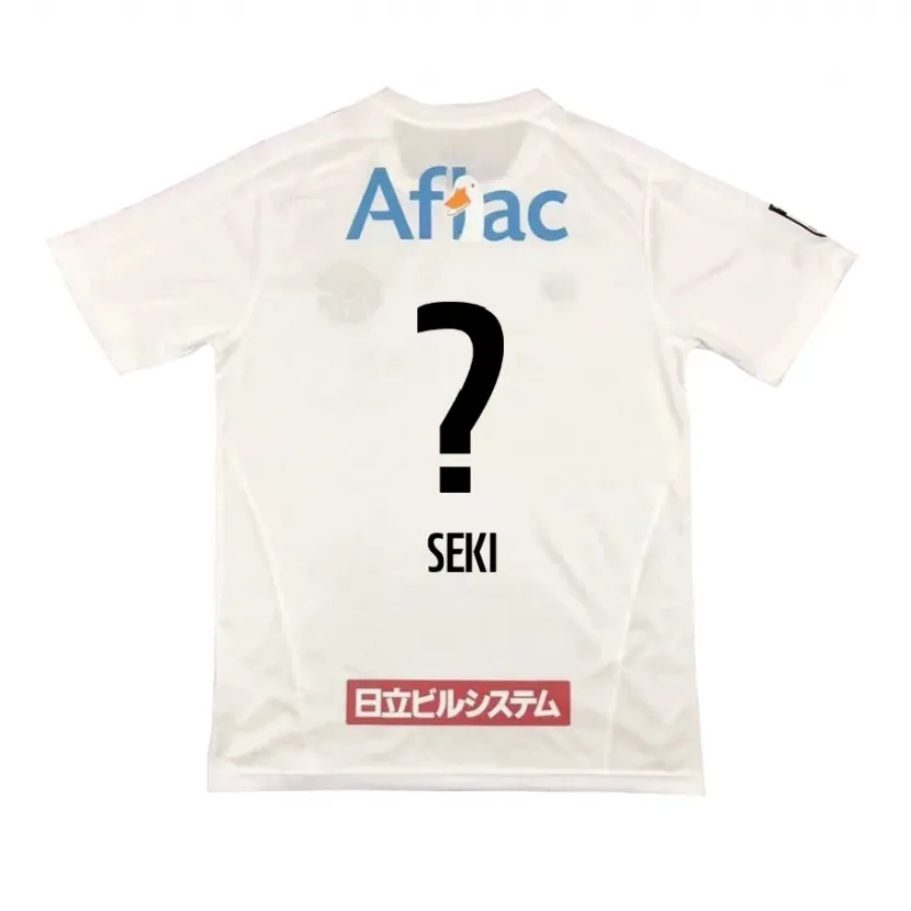 Danxen Kinder Yuto Seki #0 Weiß Schwarz Auswärtstrikot Trikot 2024/25 T-Shirt Schweiz