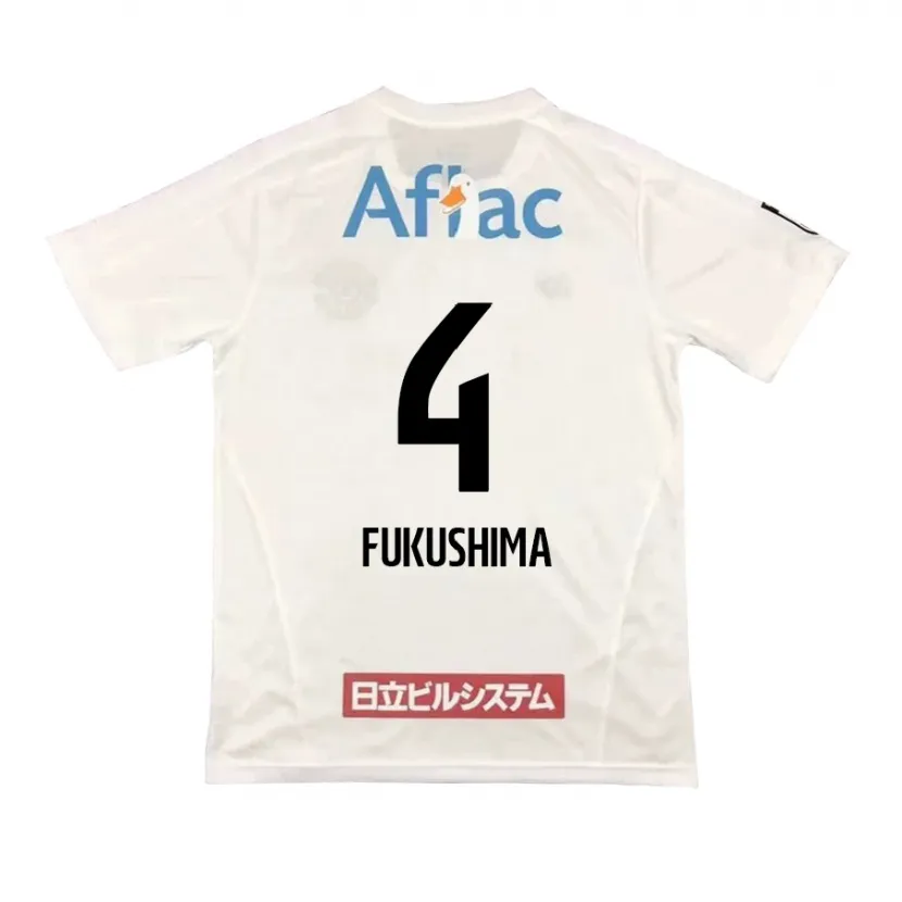 Danxen Kinder Taiga Fukushima #4 Weiß Schwarz Auswärtstrikot Trikot 2024/25 T-Shirt Schweiz