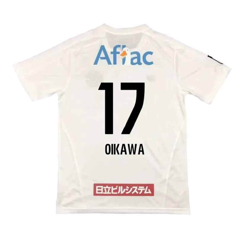 Danxen Kinder Koki Oikawa #17 Weiß Schwarz Auswärtstrikot Trikot 2024/25 T-Shirt Schweiz