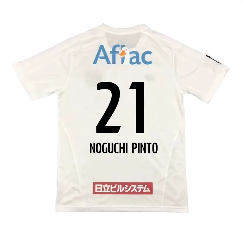 Danxen Kinder Amato Noguchi Pinto #21 Weiß Schwarz Auswärtstrikot Trikot 2024/25 T-Shirt Schweiz