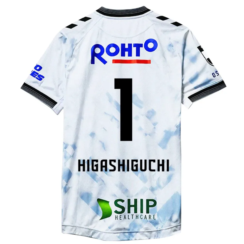 Danxen Kinder Masaaki Higashiguchi #1 Weiß Schwarz Auswärtstrikot Trikot 2024/25 T-Shirt Schweiz