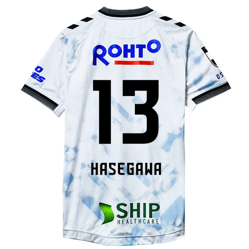 Danxen Kinder Kosei Hasegawa #13 Weiß Schwarz Auswärtstrikot Trikot 2024/25 T-Shirt Schweiz