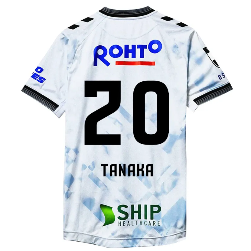 Danxen Kinder Hyoga Tanaka #20 Weiß Schwarz Auswärtstrikot Trikot 2024/25 T-Shirt Schweiz