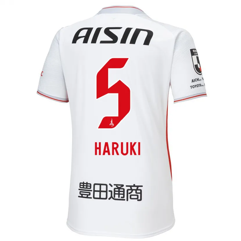 Danxen Kinder Haruki Yoshida #5 Weiß Gelb Rot Auswärtstrikot Trikot 2024/25 T-Shirt Schweiz