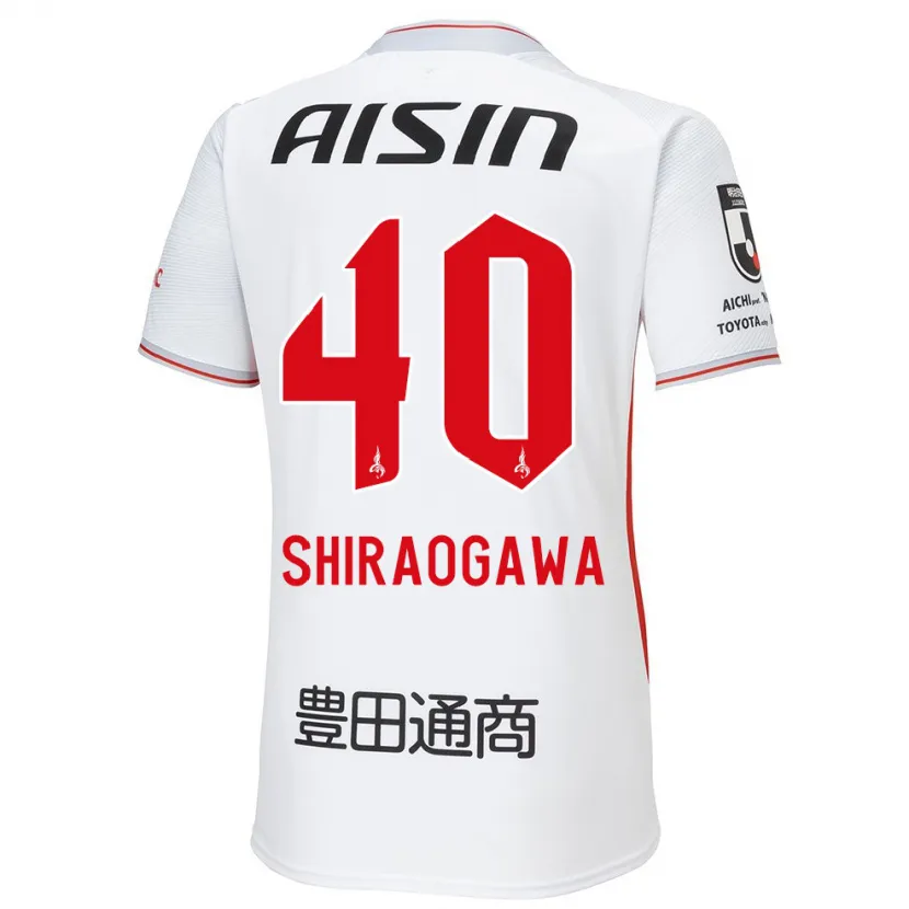 Danxen Kinder Rekuto Shiraogawa #40 Weiß Gelb Rot Auswärtstrikot Trikot 2024/25 T-Shirt Schweiz