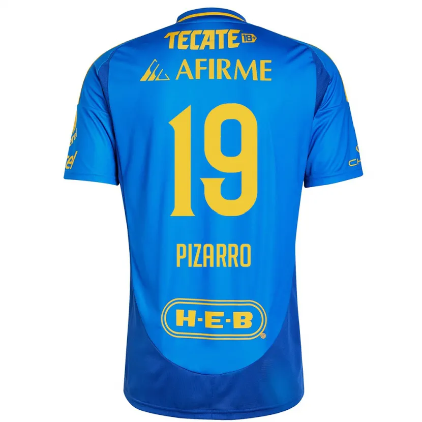 Danxen Kinder Guido Pizarro #19 Blau Gelb Auswärtstrikot Trikot 2024/25 T-Shirt Schweiz