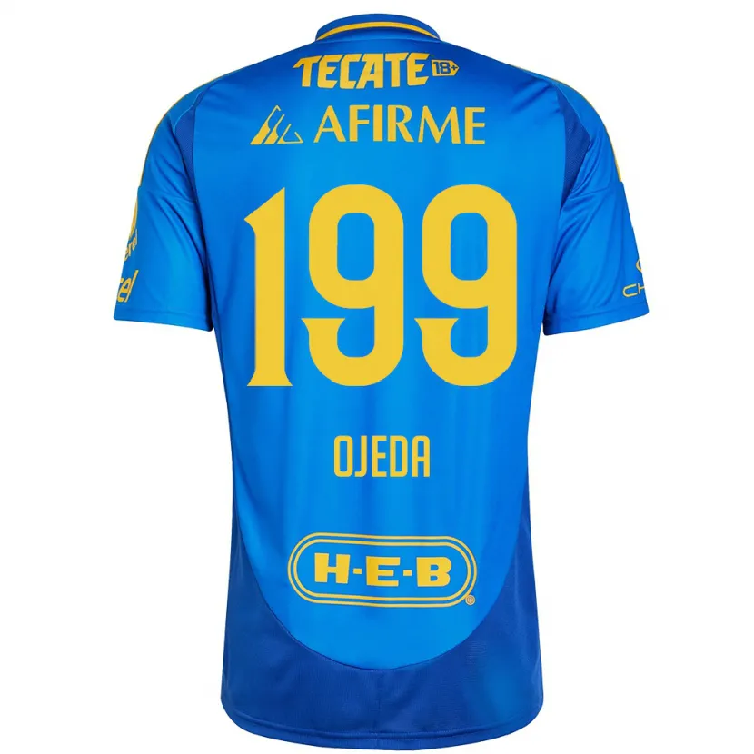 Danxen Kinder Diego Ojeda #199 Blau Gelb Auswärtstrikot Trikot 2024/25 T-Shirt Schweiz