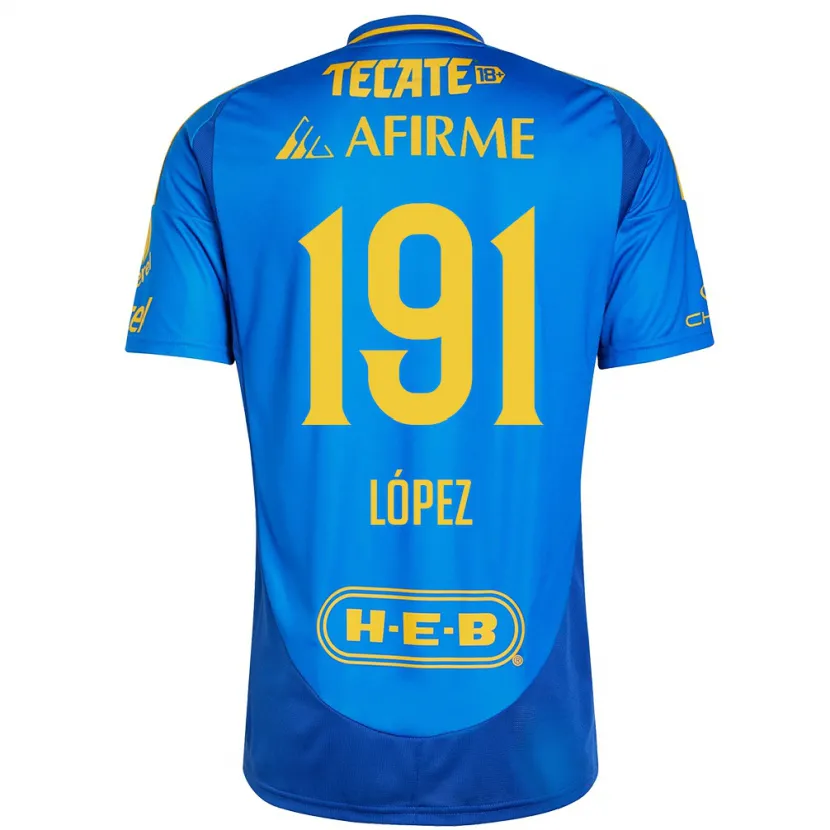 Danxen Kinder Adrián López #191 Blau Gelb Auswärtstrikot Trikot 2024/25 T-Shirt Schweiz