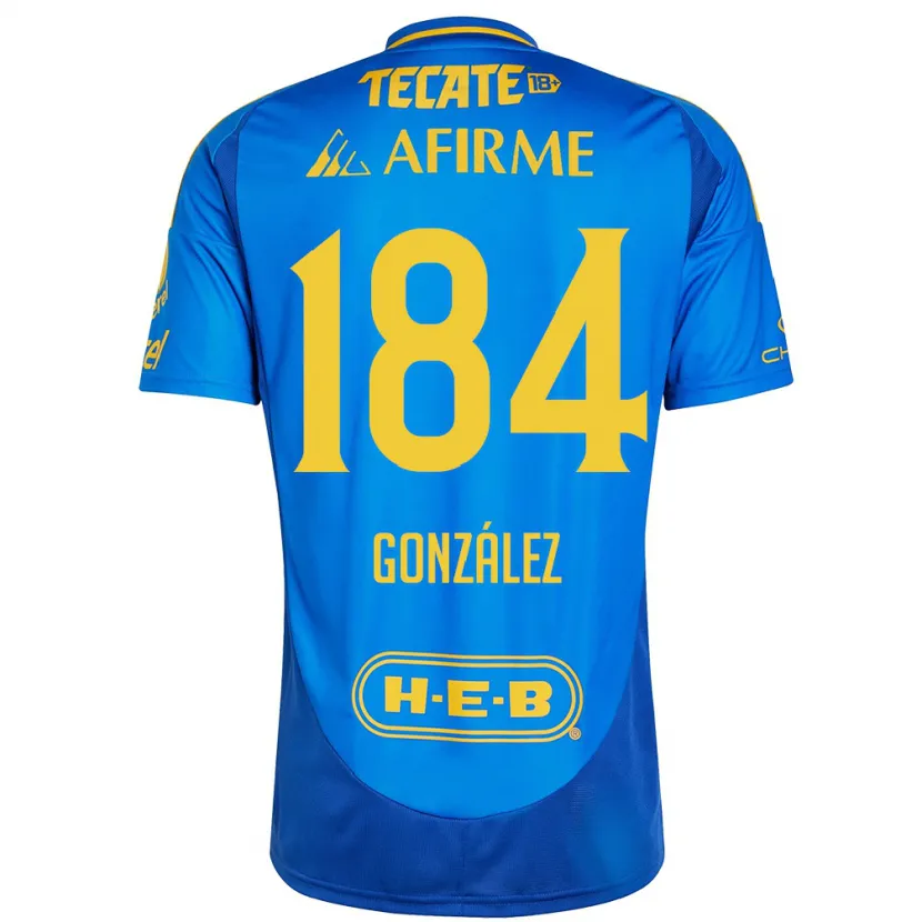 Danxen Kinder Erick González #184 Blau Gelb Auswärtstrikot Trikot 2024/25 T-Shirt Schweiz