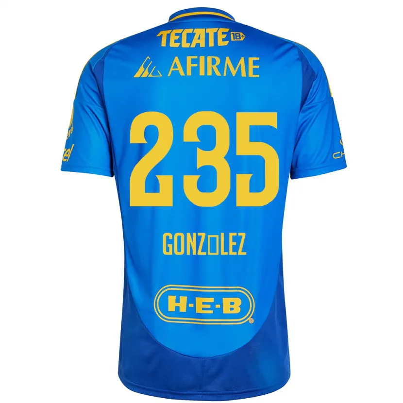 Danxen Kinder Mauricio González #235 Blau Gelb Auswärtstrikot Trikot 2024/25 T-Shirt Schweiz