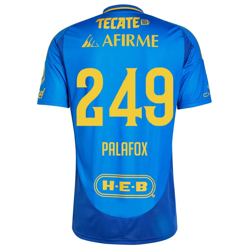 Danxen Kinder José Palafox #249 Blau Gelb Auswärtstrikot Trikot 2024/25 T-Shirt Schweiz